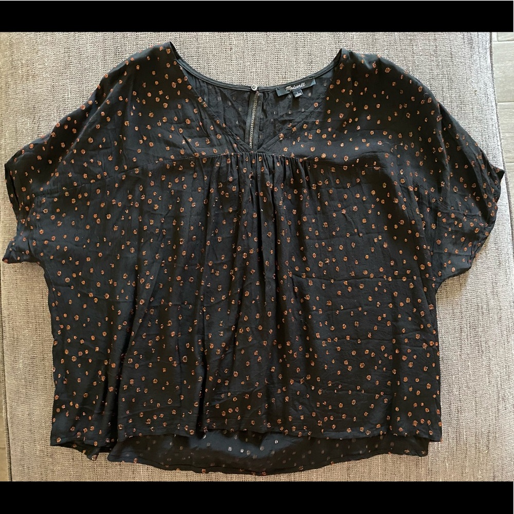 Madewell Dolman-Sleeve Embroidered Top